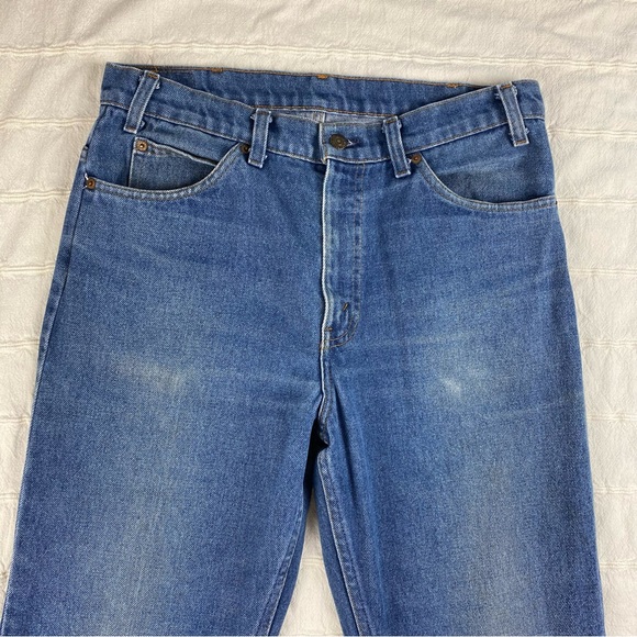 VTG 80s Levi's 509 Jeans Orange Tab Men's Size 34x30 Made In USA Straight Leg - Picture 2 of 14